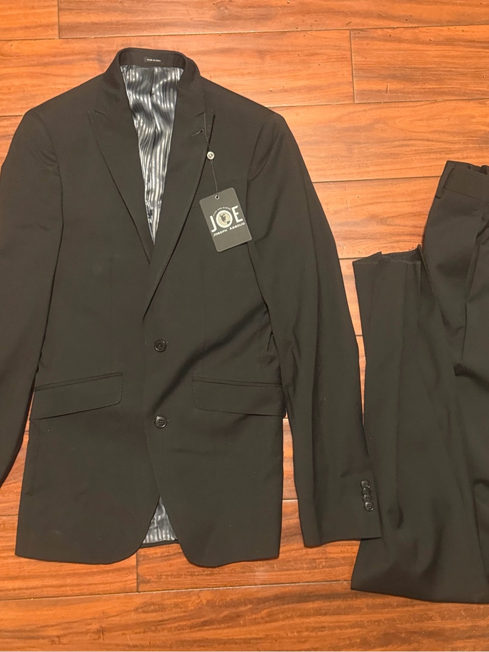 Joseph Abboud Black Two-Piece Suit brand new